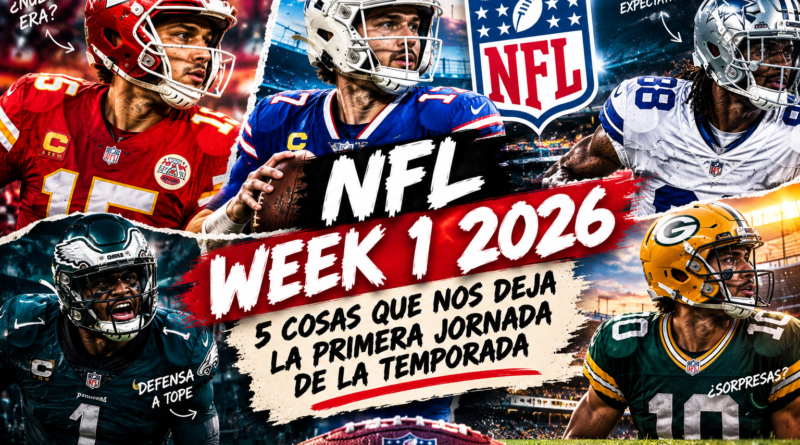 Resumen week 1 NFL 2026