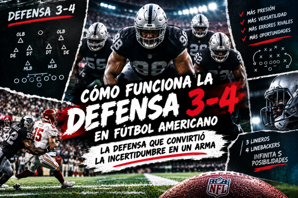 Como funciona la defensa 3-4 en futbol americano