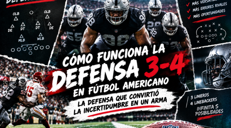 Como funciona la defensa 3-4 en futbol americano