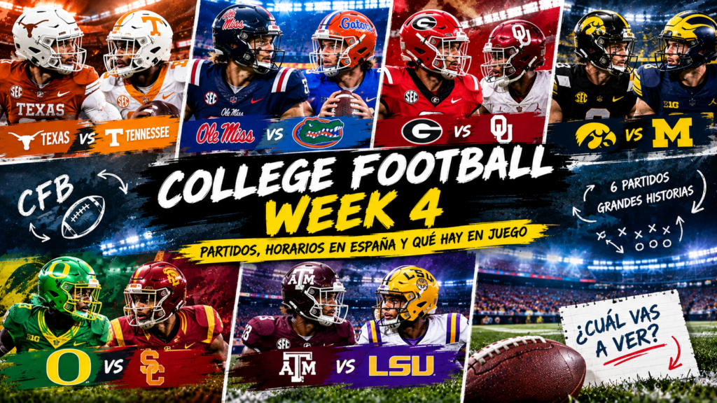 Partidos week4 College football