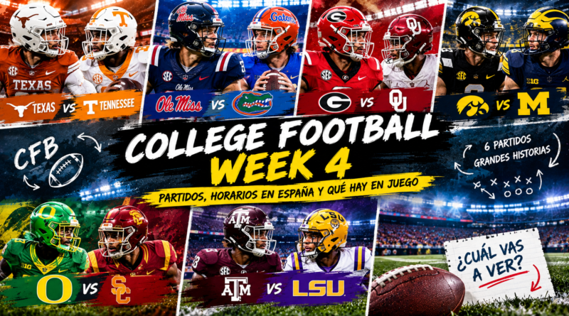 Partidos week4 College football