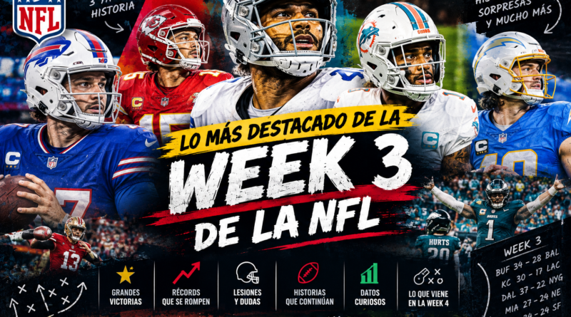 Destacados week 3 nfl