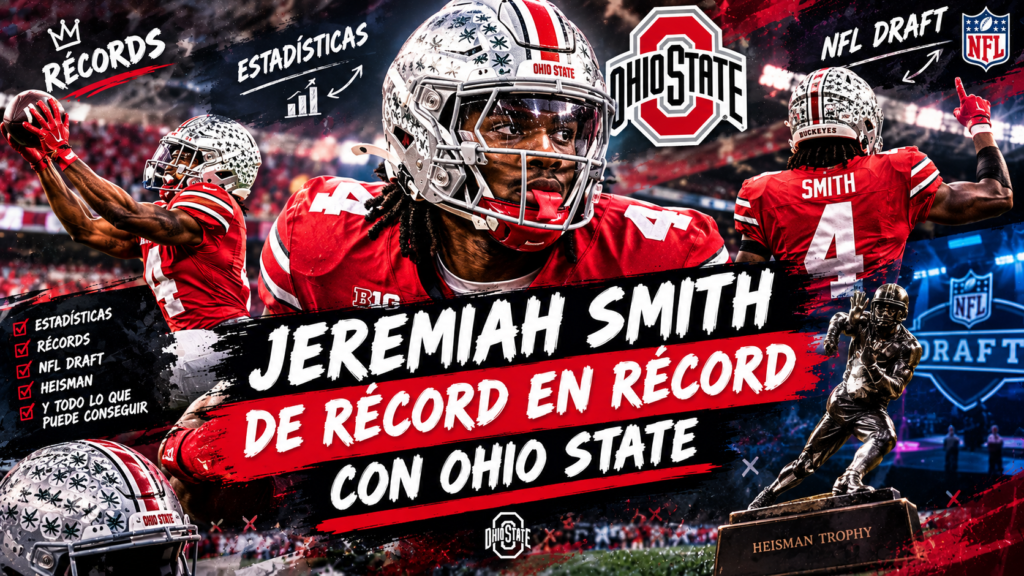 Jeremiah smith destroza records del college football con ohio state