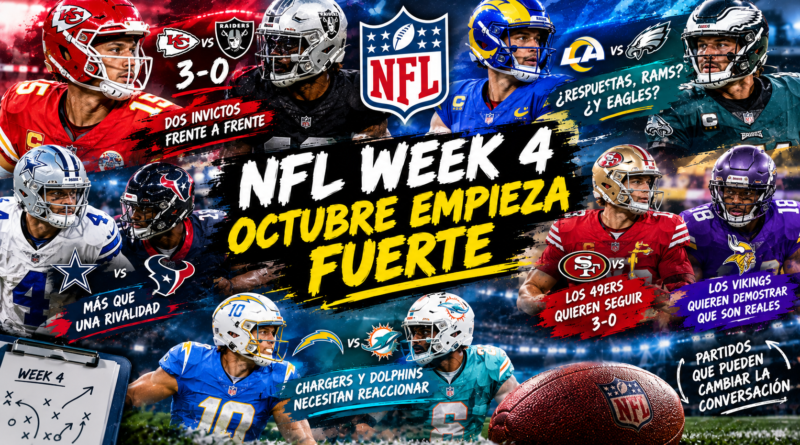 MEJORES PARTIDOS WEEK4 NFL 2026