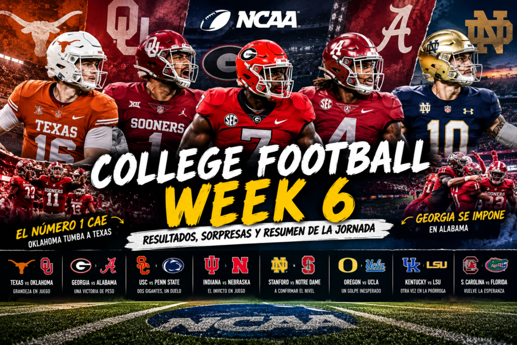 week 6 ncaa college resumen