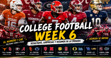 week 6 ncaa college resumen