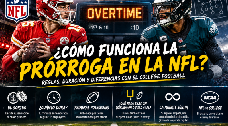 prorroga futbol americano como funciona