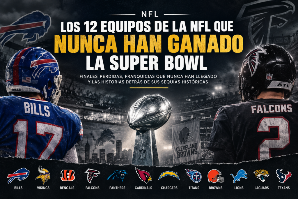 Equipos que nunca han ganado la superbowl